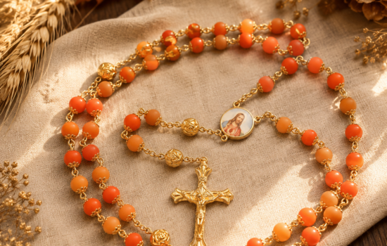 The Tradition Behind Our Gold Thanksgiving Floral Rosary Edition